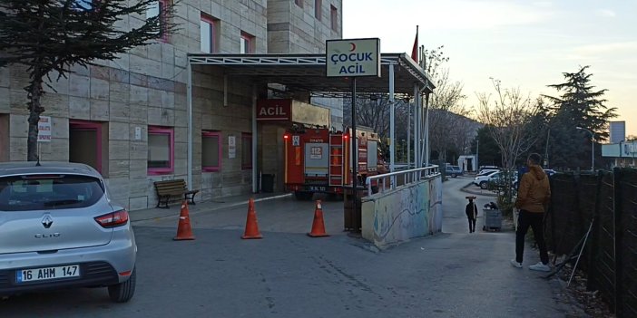 Bursa'da hastanenin 'Çocuk Acil' bölümü yangın şüphesiyle tahliye edildi