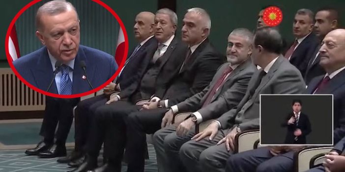 Erdoğan canlı yayında Bakan Nebati’ye seslendi. Kabine toplantısı sonrası ortalık bir anda buz kesti