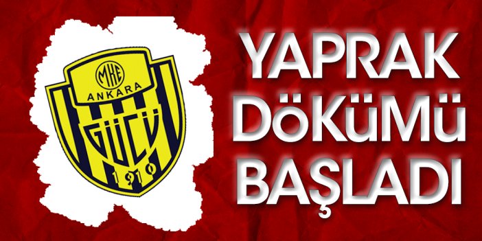 Ankaragücü'nde yaprak dökümü: 3 oyuncu ayrıldı