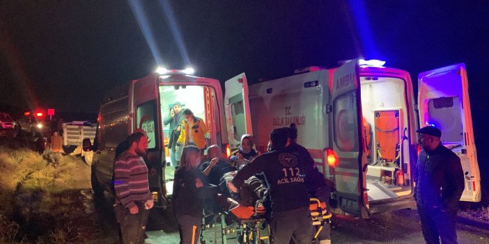 Tekirdağ’da işçi servisiyle kamyonet çarpıştı: 1 ölü, 20 yaralı