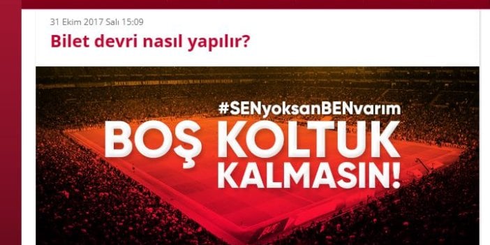 Galatasaray açıkladı: Maça gelemeyenler bunu yapsın