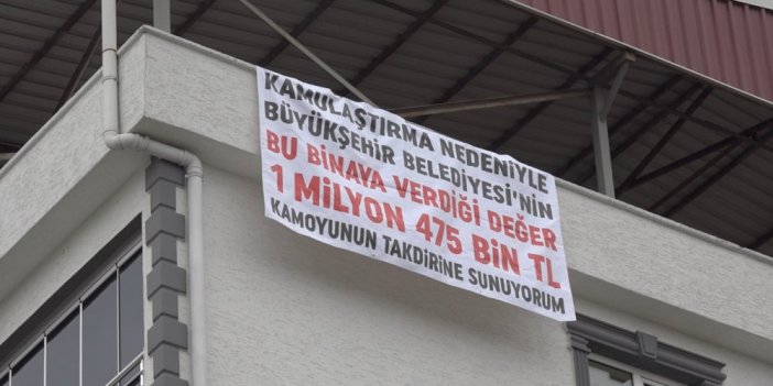 AKP'li belediye vatandaşların dairelerine çöktü. AKP'nin yüzde 75 oy aldığı mahallede 5 katlı binaya 1 milyon 475 TL değer biçildi