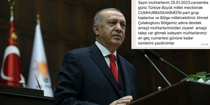 Erdoğan’ın grup toplantısına götürülmek istenen muhtarlar baş kaldırdı. İsyan bayrağını çektiler