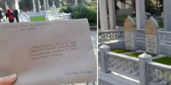 Emekli askerlerden Erdoğan'ın annesine mektup. Mektubu mezarına bıraktılar