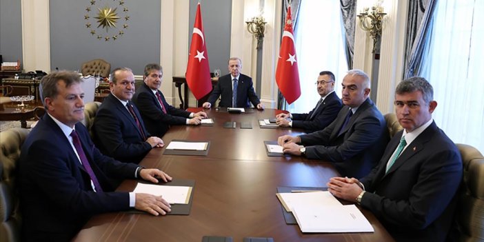 Erdoğan, KKTC Başbakanı Üstel'i kabul etti