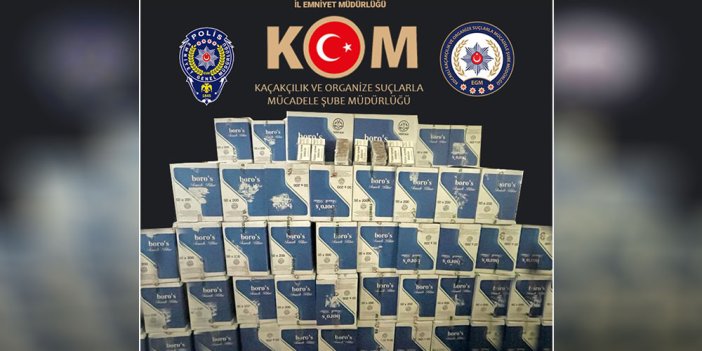 Kocaeli'de 740 bin filtreli sigara kağıdı bulundu