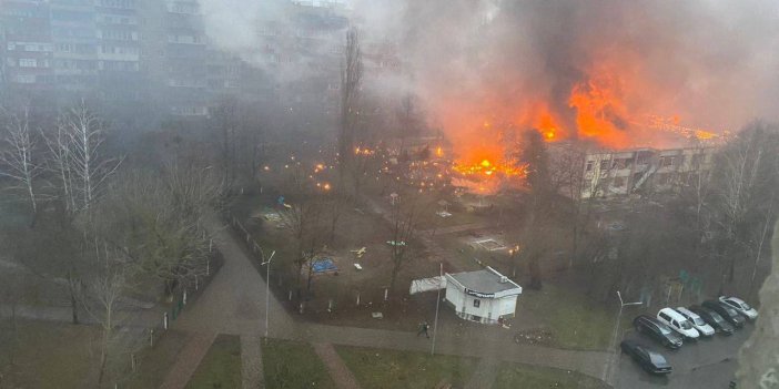 Ukrayna’daki helikopter kazası sonrası ortalık savaş alanına döndü. Görüntüler ortaya çıktı kimlikler belirlendi