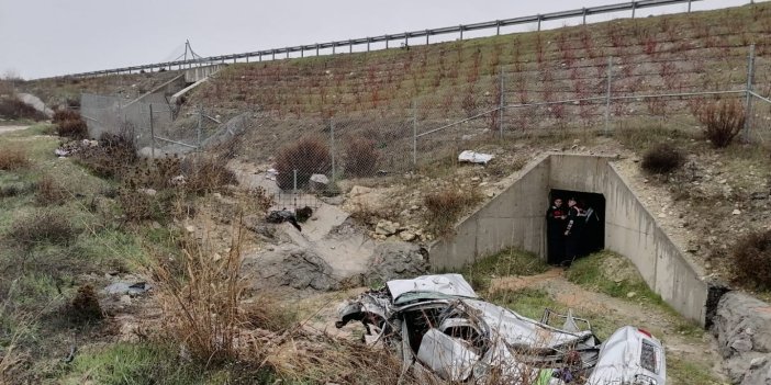 Kontrolden çıkan otomobil şarampole uçtu: 2 ağır yaralı