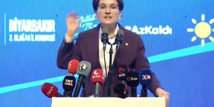 Meral Akşener Diyarbakır'da konuştu: Milleti yoksullukta ve açlıkta eşitlediler