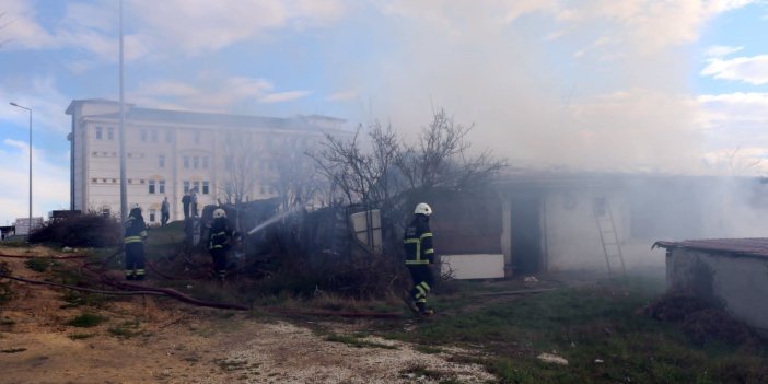 Tekirdağ'da korkutan yangın