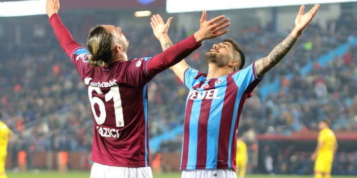 Trabzonspor ilk yarıyı önde kapattı. Yusuf Yazıcı'dan muazzam gol