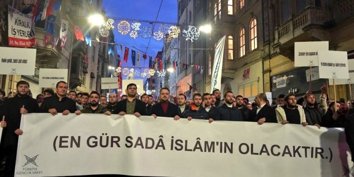 Bilal Erdoğan’ın vakfından Taksim’de tekbirli yürüyüş