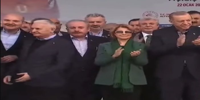 Erdoğan sağına Tansu Çilleri aldı Binali Yıldırım’ın tepkisi böyle oldu.  İzleyin kendi gözlerinizle görün