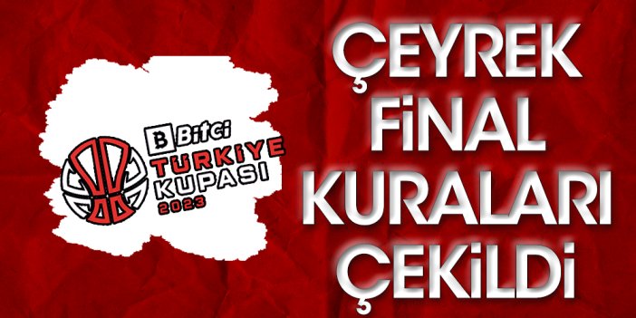 Türkiye Kupası'nda çeyrek finallerin adı kondu