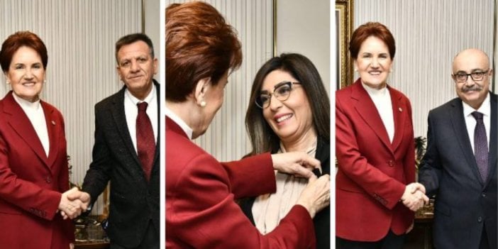 MHP'li üç isim İYİ Parti’ye geçti. Rozetlerini Meral Akşener taktı