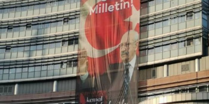 CHP’den ‘14 Mayıs’ mesajı: O sözlerin yer aldığı pankart Genel Merkez binasına asıldı