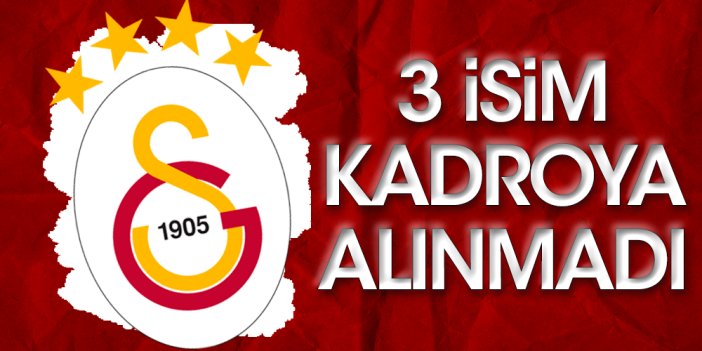 Galatasaray'da Giresun maçı öncesi flaş gelişme