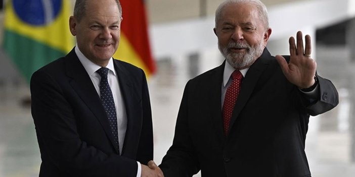 Almanya Başbakanı Scholz ile Brezilya Devlet Başkanı Luiz Inacio Lula da Silva görüştü