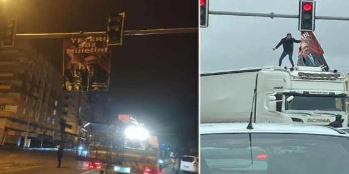 Diyarbakır’da Kılıçdaroğlu’nun ‘Yeter söz milletin’ pankartı polis tarafından indirildi