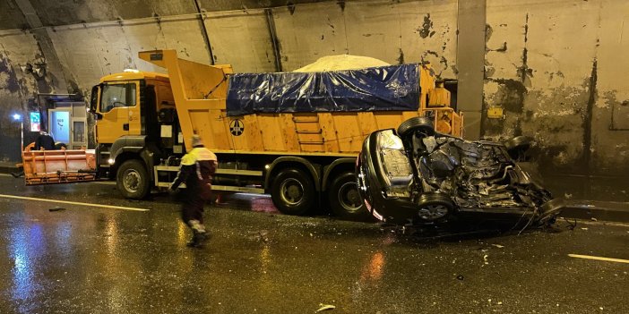 Bolu Dağı Tüneli'nde zincirleme kaza: İstanbul istikameti trafiğe kapandı