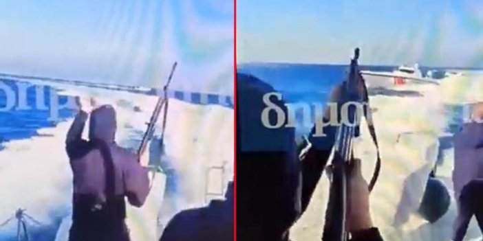 Yunanistan Ege denizinde Türk askerine ateş açtığı görüntüler ortaya çıktı. Sosyal medyadaki bu video yayıldı. Sahil Güvenlik açıklama yaptı