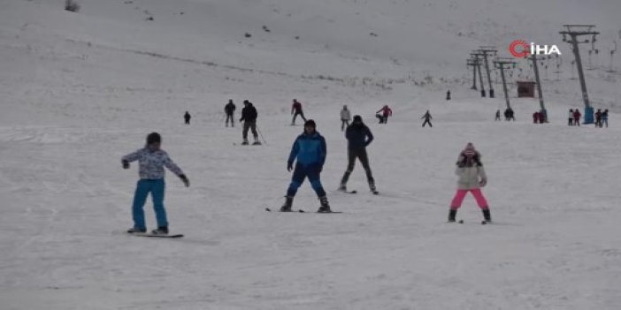 Van’da kayak sezonu geç başladı