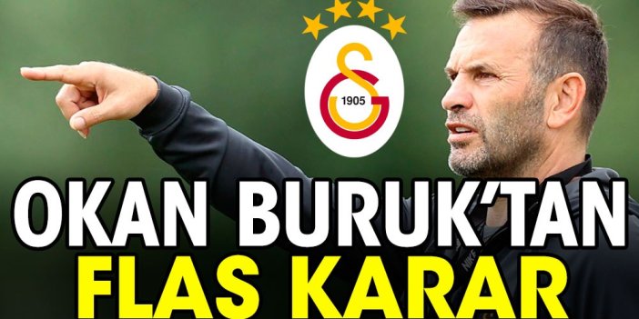 Okan Buruk'tan Trabzonspor maçı öncesi flaş karar