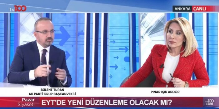 Bülent Turan TV100'de EYT'nin Meclis Genel Kuruluna geleceği günü açıkladı