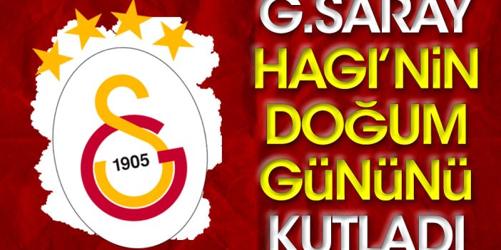Galatasaray'dan Hagi'ye doğum günü kutlaması
