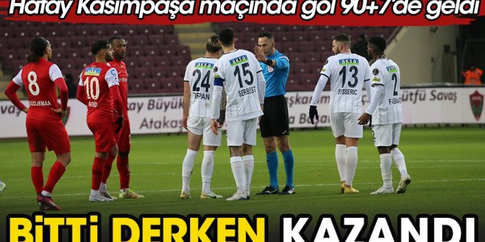 Hatayspor-Kasımpaşa maçında mucize gol