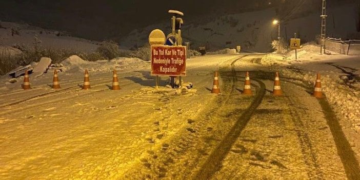 Kar ve tipi nedeniyle Siirt -Şırnak kara yolu ulaşıma kapandı