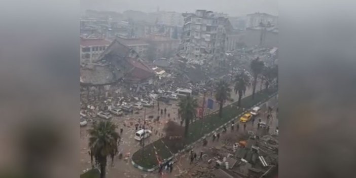 Kahramanmaraş'taki müftülük meydanı yerle bir oldu