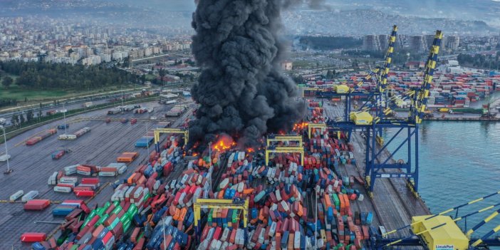 İskenderun Limanı iki gündür yanıyor kimse müdahale etmiyor. Erdoğan 'herkes görevinin başında' dedi ama...