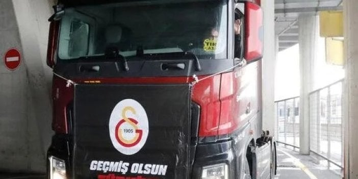 Deprem bölgesine gidiyor. Galatasaray'ın yardım tırları yola çıktı