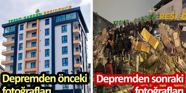 Depremden önceki fotoğraflar... Depremden sonraki fotoğraflar... Acı gerçek gün gibi ortaya çıktı