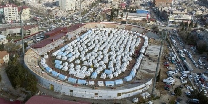 Kahramanmaraş'ın stadı çadırkente ev sahipliği yapacak