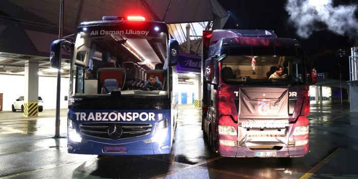 Malatya'ya doğru hareket edildi. Trabzonspor'da tırlar yola çıkmaya başladı