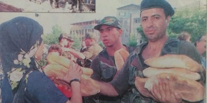 Yandaş medyanın devlet çöktü dediği 1999 depreminde asker hem ekmek dağıttı hem de kurtarma çalışmalarına katıldı