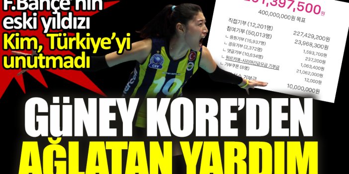 Fenerbahçeli Kim Türkiye'yi unutmadı: Güney Kore halkından 4 milyon TL topladı