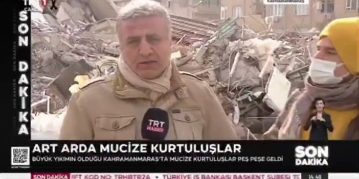 Şahan  TRT'de depremzedenin sesini kısan Fuat Kozluklu ile dalga geçti