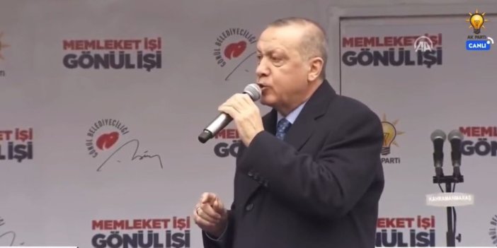 Erdoğan 2019'da Kahramanmaraş'ta imar barışıyla 144 bin 556 Maraşlının sorunu çözdük diye müjde vermiş. Görüntüyü çıkartıp buldular