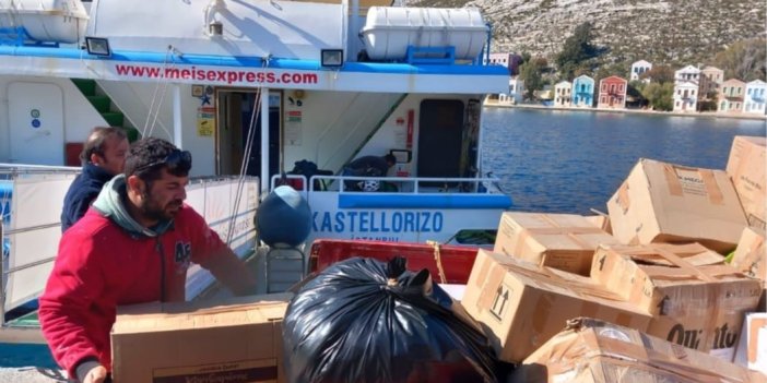 Yunan Meis Adası'ndan depremzedelere yardım