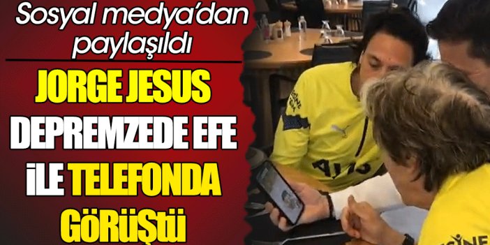 Depremzede Efe'ye Fenerbahçe sürprizi. Jorge Jesus ile görüştü