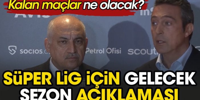 Süper Lig'de gelecek sezonun kaç takımla oynanacağı belli oldu! Ali Koç açıkladı