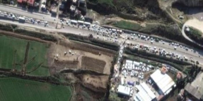Türkiye'de inşa edilen toplu mezarlar uydu görüntülerine yansıdı