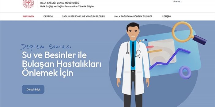 Sağlık Bakanlığının ''deprem'' sitesi yayında