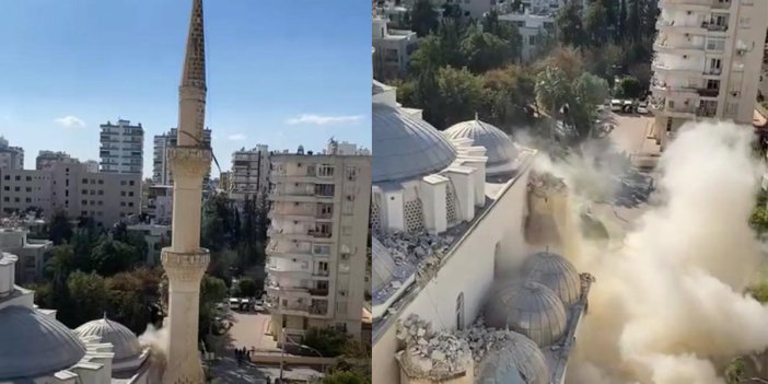Depremde zarar gören minareler tek tek yıkılıyor