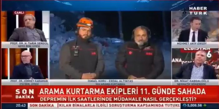 Habertürk canlı yayında iktidara yakın kurtarma ekibinden iktidarı şok edecek deprem eleştirisi