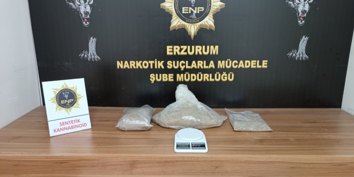 Erzurum'da uyuşturucu madde satıcılarına yönelik operasyon