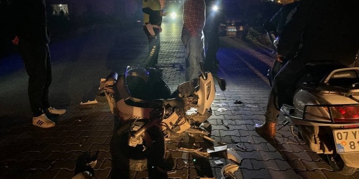 Antalya'da otomobille motosiklet çarpıştı: 1 yaralı